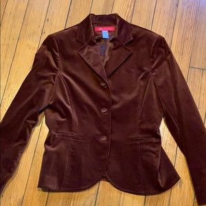 Gorgeous russet velvet Anne Klein blazer w stretch